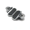 Shuzan Factory Direct sales of high-quality glass hardware accessories for rolling shutter doors, including zinc alloy glass mirror clips, mirror nails, and mirror holders details Picture